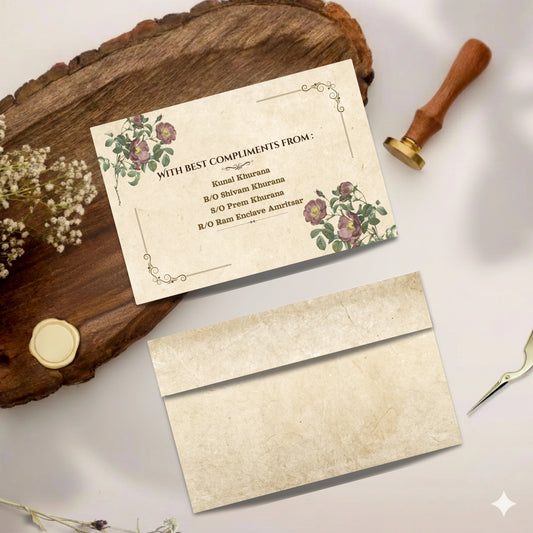 Personalized Customized Water Color Theme Designer Pocket Shagun Cover