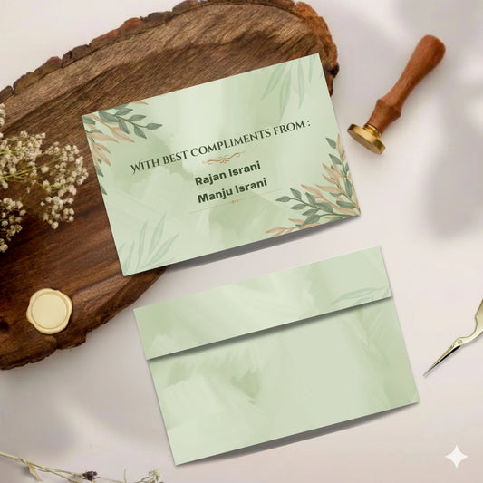 Personalized Customized Simple & Elegant Theme Designer Pocket Shagun Cover