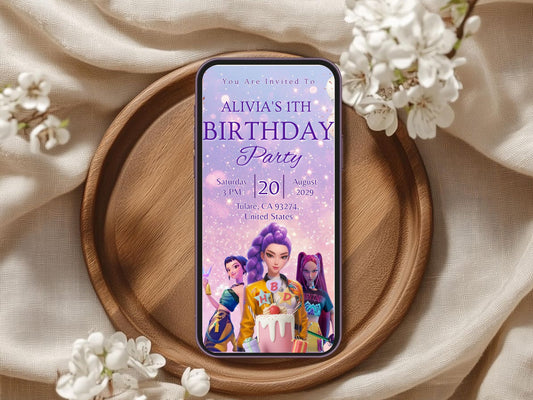 Enemy Doll Theme Birthday Invitation Card β Spooky & Fun Party Invite