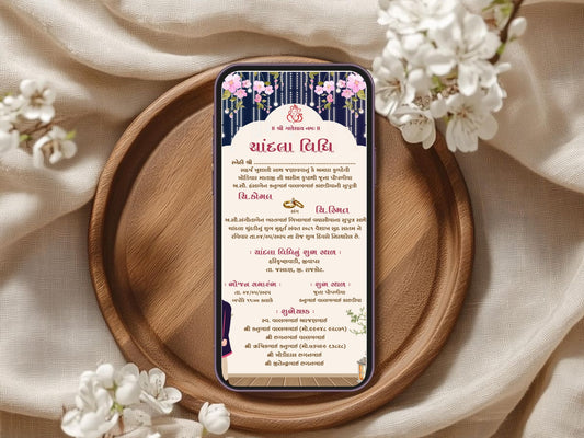 Royal Premium Chandla Vidhi Card – Luxury Ceremony Invitation