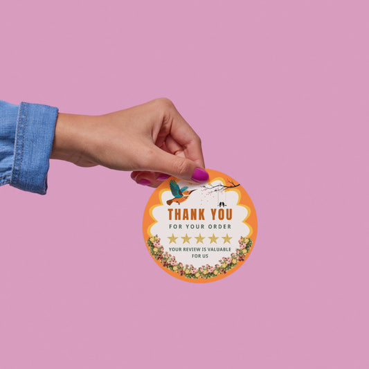 Beautiful Floral Vinyl Sticker – Elegant Botanical Aesthetic stickers