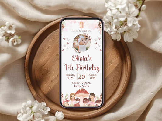 Doll Theme Birthday Invitation Card β Editable Printable Girl Birthday Party Invite β Cute Pastel Doll Party Invitation