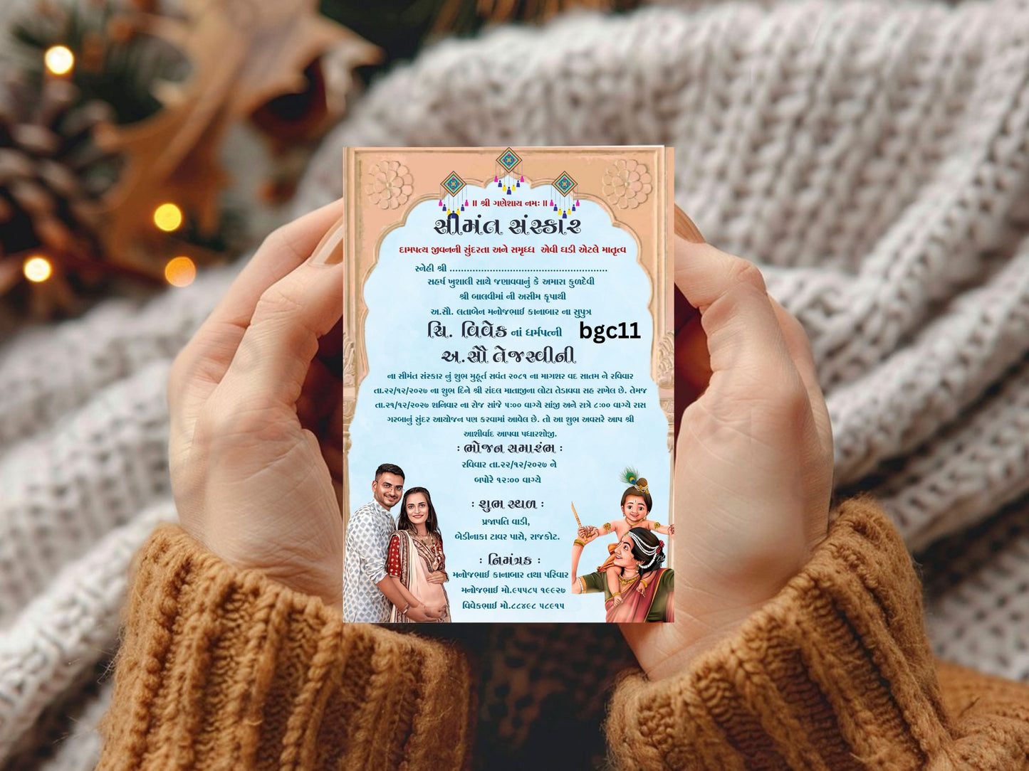 Royal Theme Baby Shower Card – Elegant Gold Crown Baby Greeting