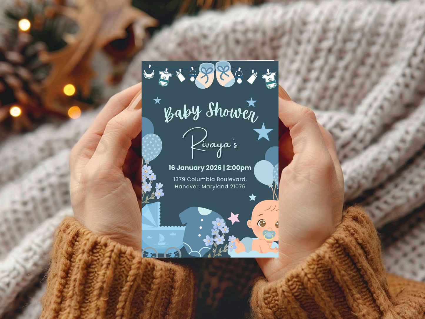 Elegant Invitation Template | Classic Luxury Editable Invite | Instant Download Printable Card