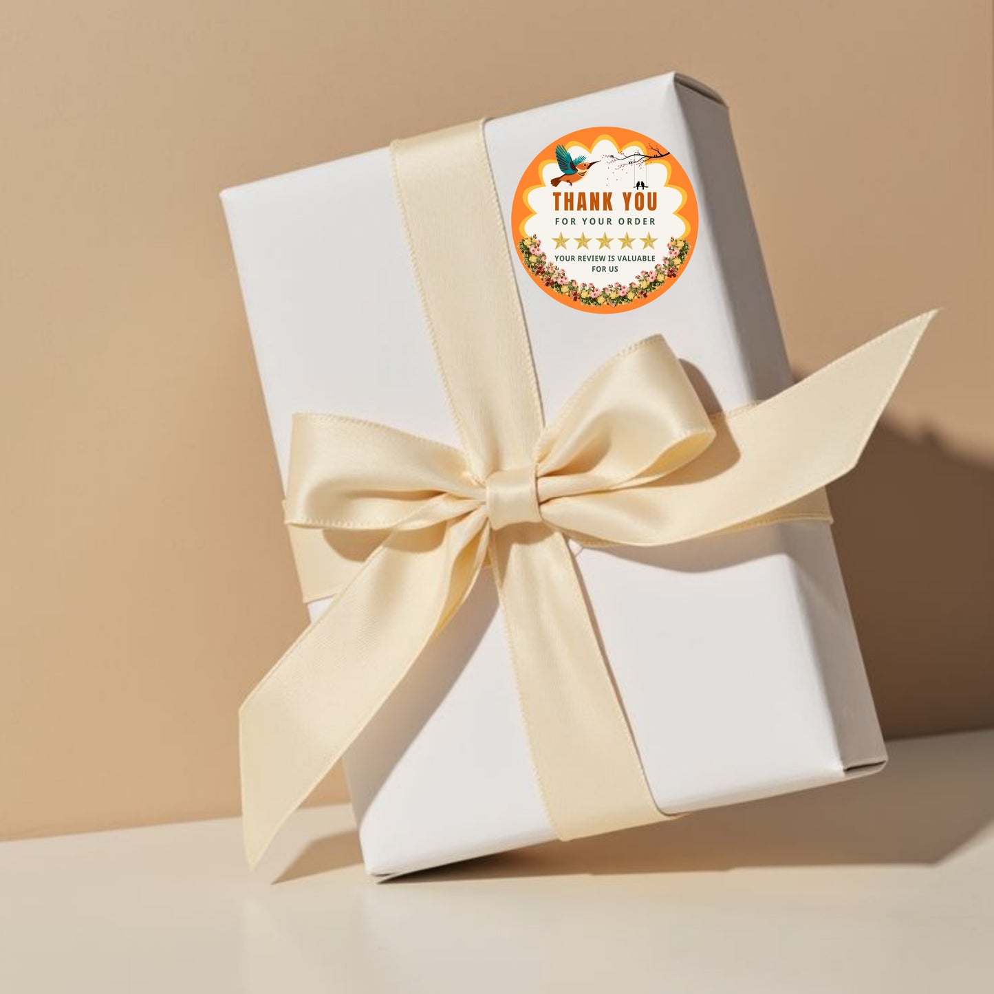 Beautiful Floral Vinyl Sticker – Elegant Botanical Aesthetic stickers