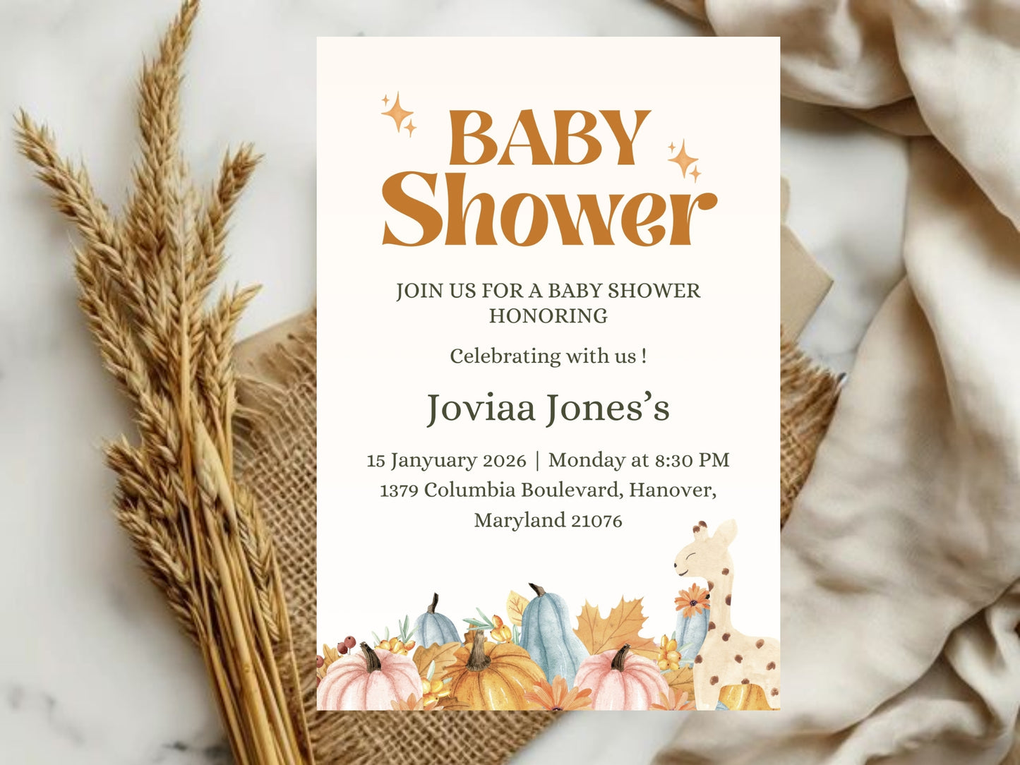 Simple & Elegant Invitation Template | Minimal Modern Editable Invite | Instant Download Printable Card