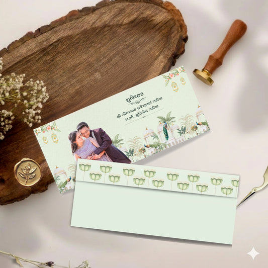 Make Customize Sagun Cover – Royal Theme with Photo & Name