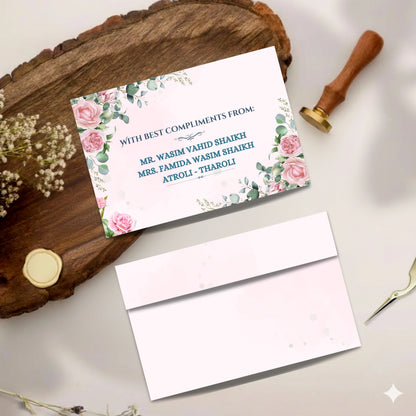 Personalized Customized Royal & Elegant Theme Designer Pocket Shagun Cover