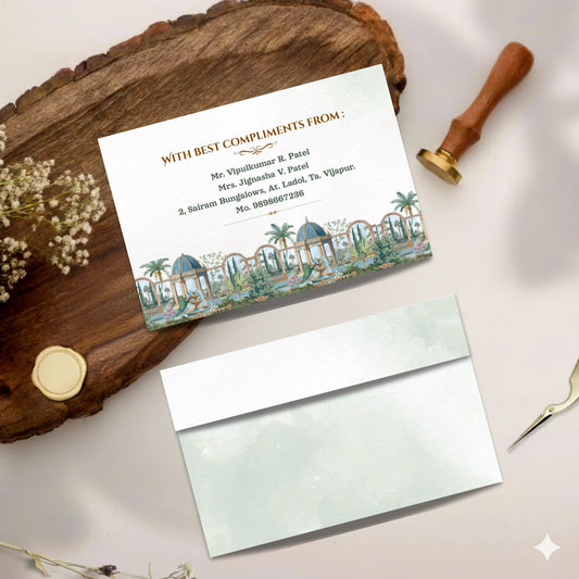 Personalized Customized Royal Theme Designer Pocket Shagun Cover