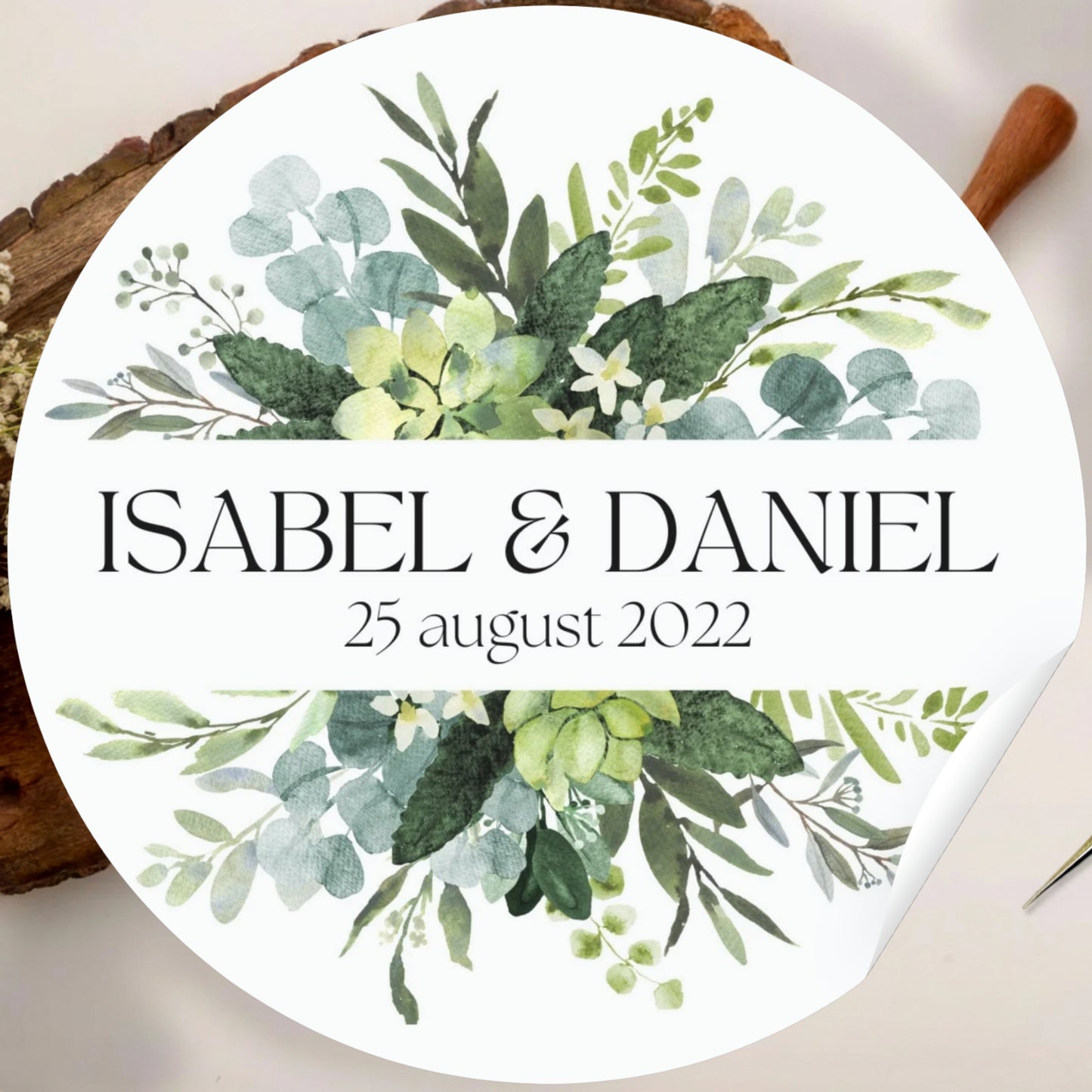 Leaf & Floral Vinyl Sticker – Elegant Botanical Aesthetic Stickers