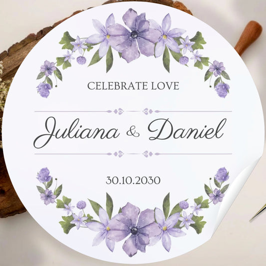 Elegant Floral Vinyl Sticker – Minimal Botanical Aesthetic Sticker