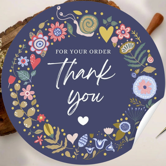 Elegant Floral Vinyl Sticker – Minimal Botanical Stickers