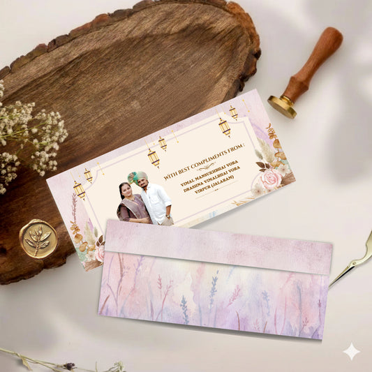 Personalized Customized Royal Theme Designer Shagun Cover