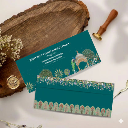 Royal Floral Elegant Shagun Cover – Luxury Wedding Money Envelope for Shadi & Festive Gifting
