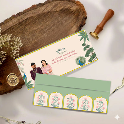 Royal Theme Shagun Cover – Luxury Wedding Money Envelope for Shadi & Festive Gifting