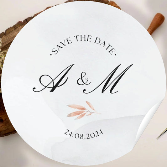 Simple Elegant Sticker Design | Minimal Custom Logo Sticker | Luxury Packaging Label for Small Business & Events