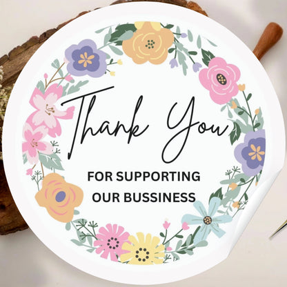 Floral Elegant Vinyl Sticker – Minimal Botanical Aesthetic Stickers