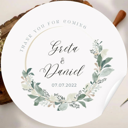 Elegant Floral Vinyl Sticker – Minimal Botanical Aesthetic sto