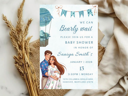 Elegant Invitation Template | Luxury Modern Editable Invite | Instant Download Printable Card