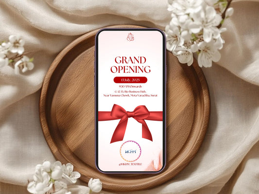 Minimal Grand Opening Card Template | Modern Simple Business Launch Invitation | Clean Printable & Editable Design
