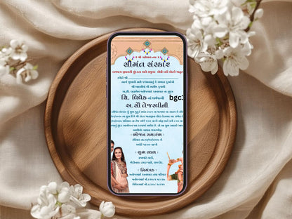 Royal Theme Baby Shower Card – Elegant Gold Crown Baby Greeting