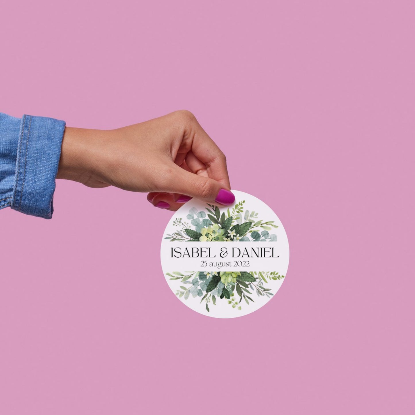 Leaf & Floral Vinyl Sticker – Elegant Botanical Aesthetic Stickers