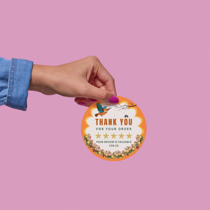 Beautiful Floral Vinyl Sticker – Elegant Botanical Aesthetic stickers