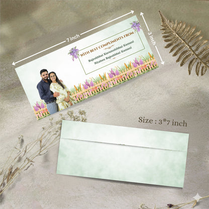 Personalized Customized Floral Theme Designer Shagun Cover