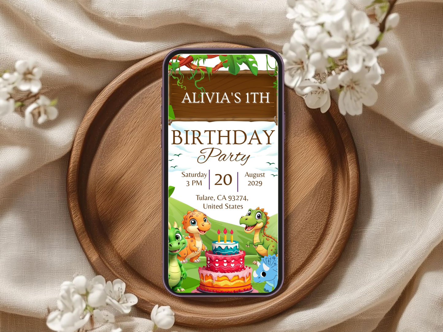 Jungle Theme Birthday Invitation Card – Cute & Fun Animal Party Invite