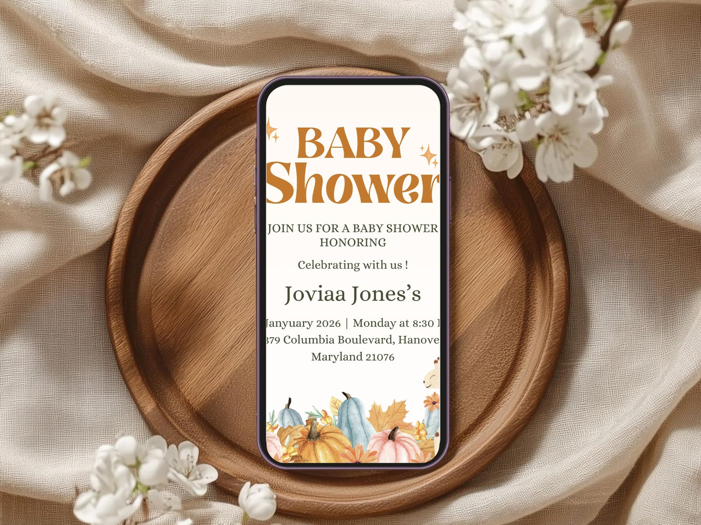 Simple & Elegant Invitation Template | Minimal Modern Editable Invite | Instant Download Printable Card