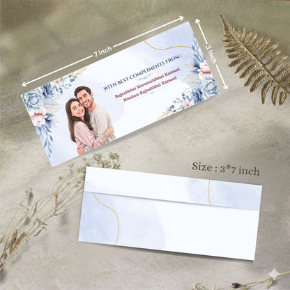 Personalized Customized Floral & Elegent Theme Designer Shagun Cover
