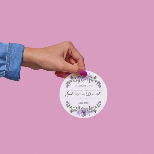 Elegant Floral Vinyl Sticker – Minimal Botanical Aesthetic Sticker