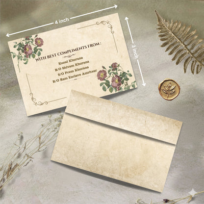 Personalized Customized  Water Color Theme Designer Pocket Shagun Cover