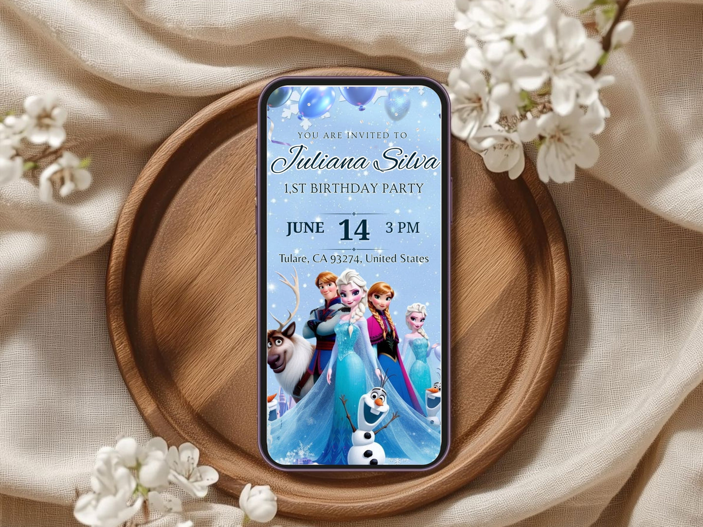 Barbie Dolls Theme Birthday Invitation –  Girls Party Invite