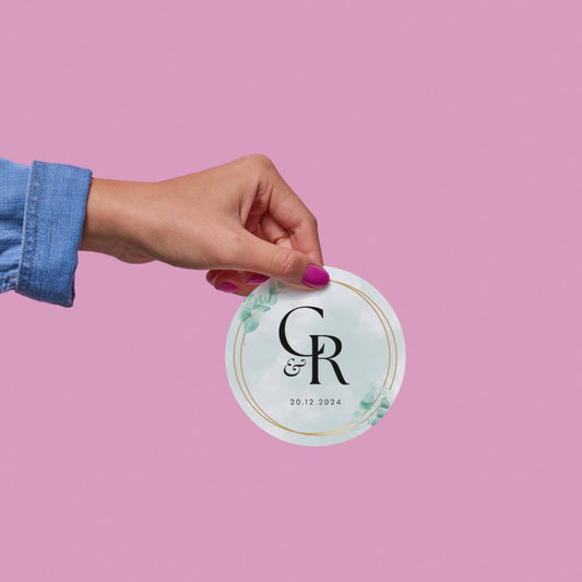 Minimal Elegant Sticker Design | Modern Luxury Custom Logo Sticker | Clean Aesthetic Packaging Label for Business & Events