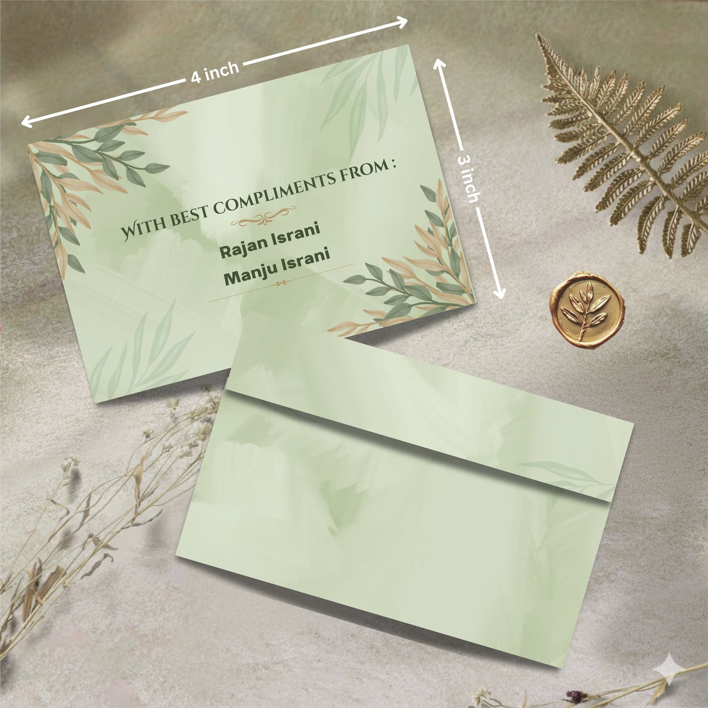 Personalized Customized Simple & Elegant Theme Designer Pocket Shagun Cover