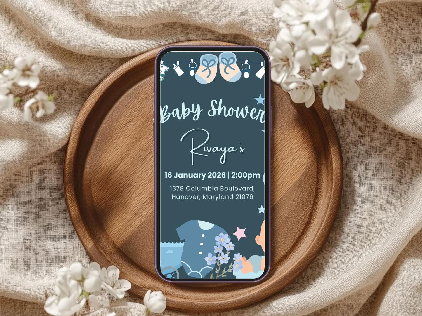 Elegant Invitation Template | Classic Luxury Editable Invite | Instant Download Printable Card