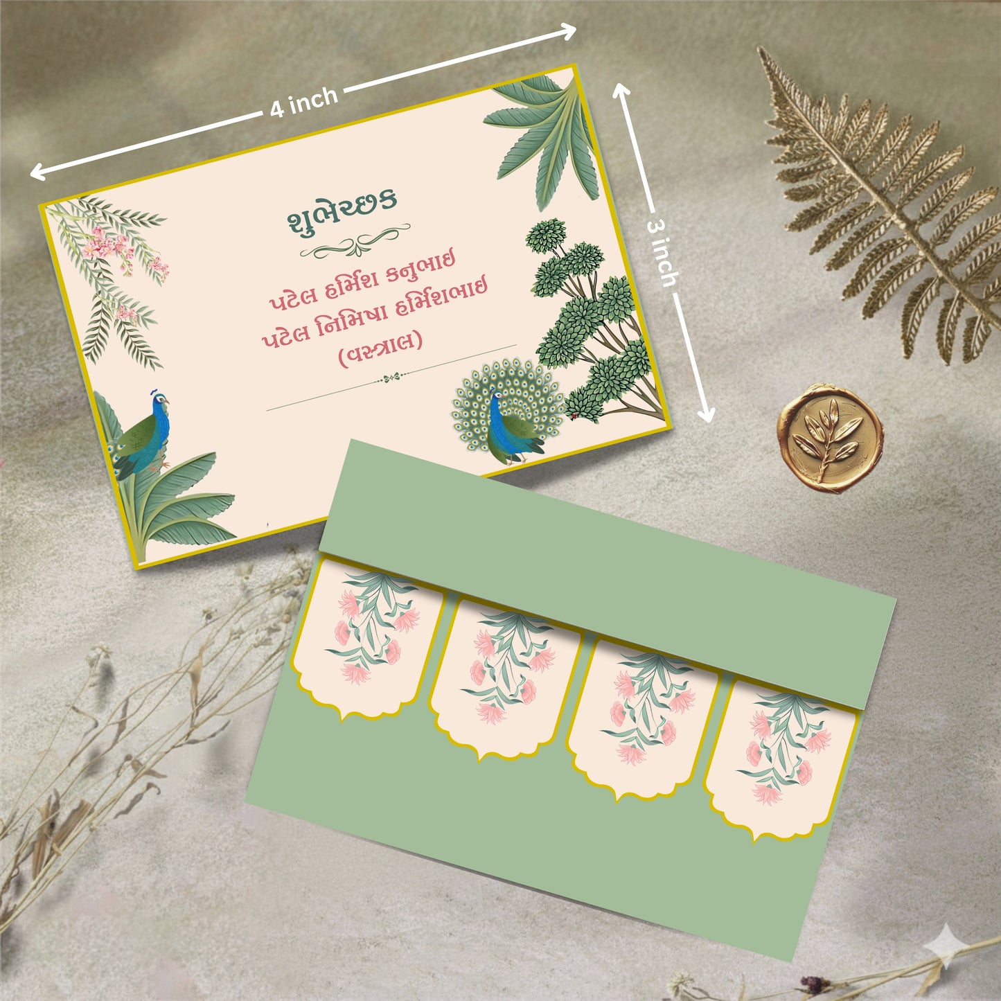 Personalized Customized Royal Theme Designer Pocket Shagun Cover