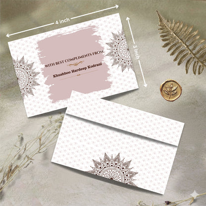 Personalized Customized Mandala Theme Designer Pocket Shagun Cover