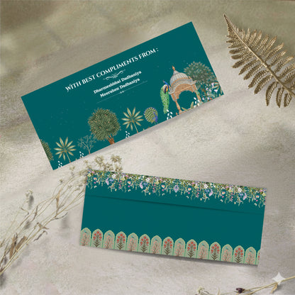 Royal Floral Elegant Shagun Cover – Luxury Wedding Money Envelope for Shadi & Festive Gifting