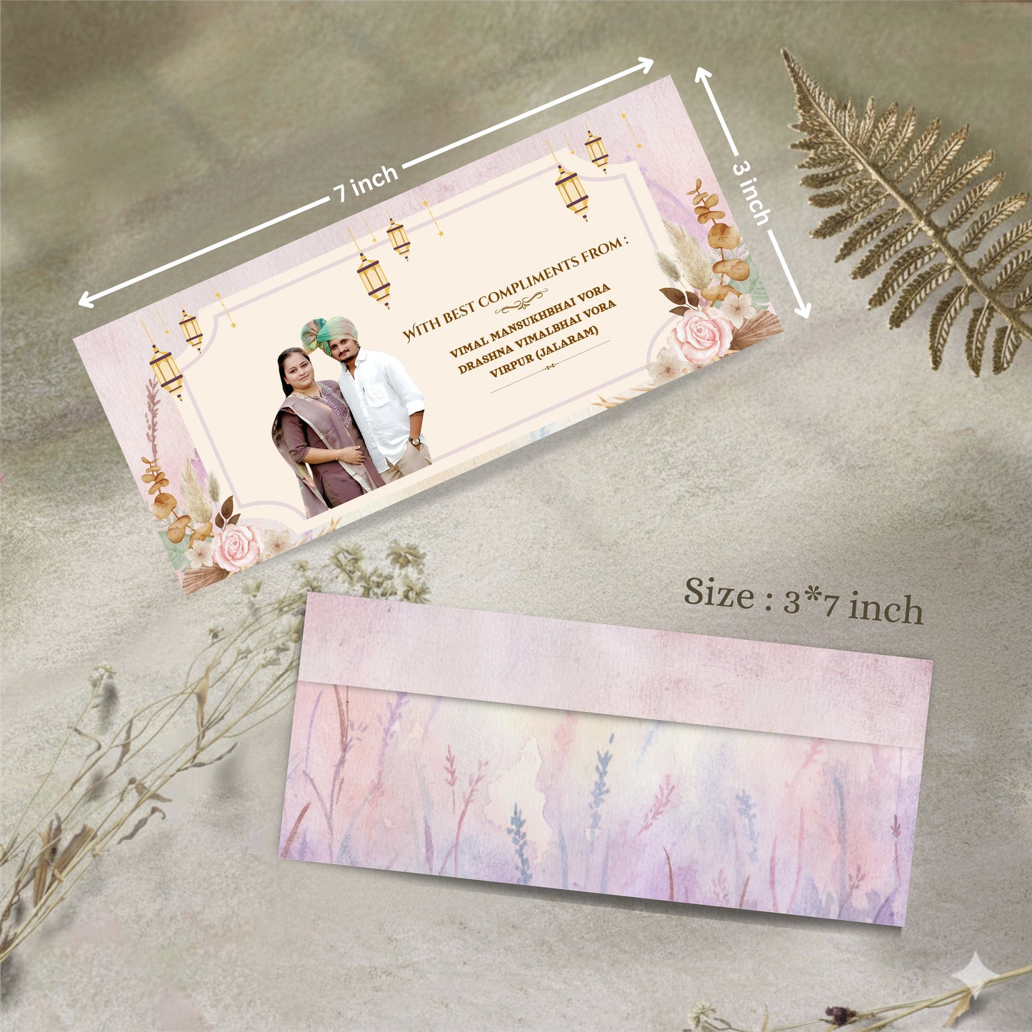 Personalized Customized Royal Theme Designer Shagun Cover