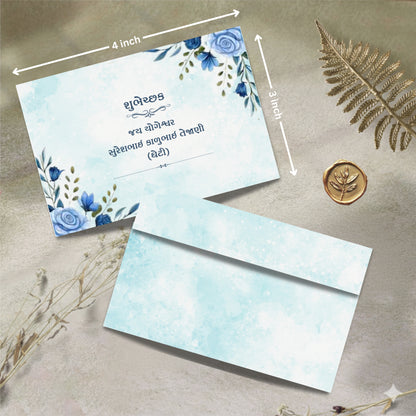 Personalized Customized Floral & Elegant Theme Designer Pocket Shagun Cover