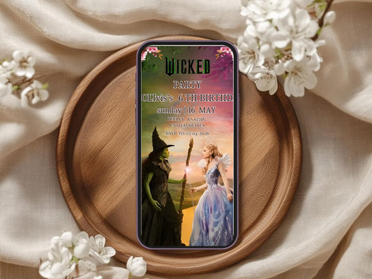 Angel vs Enemy Theme Birthday Invitation Card – Fun Battle Party Invite