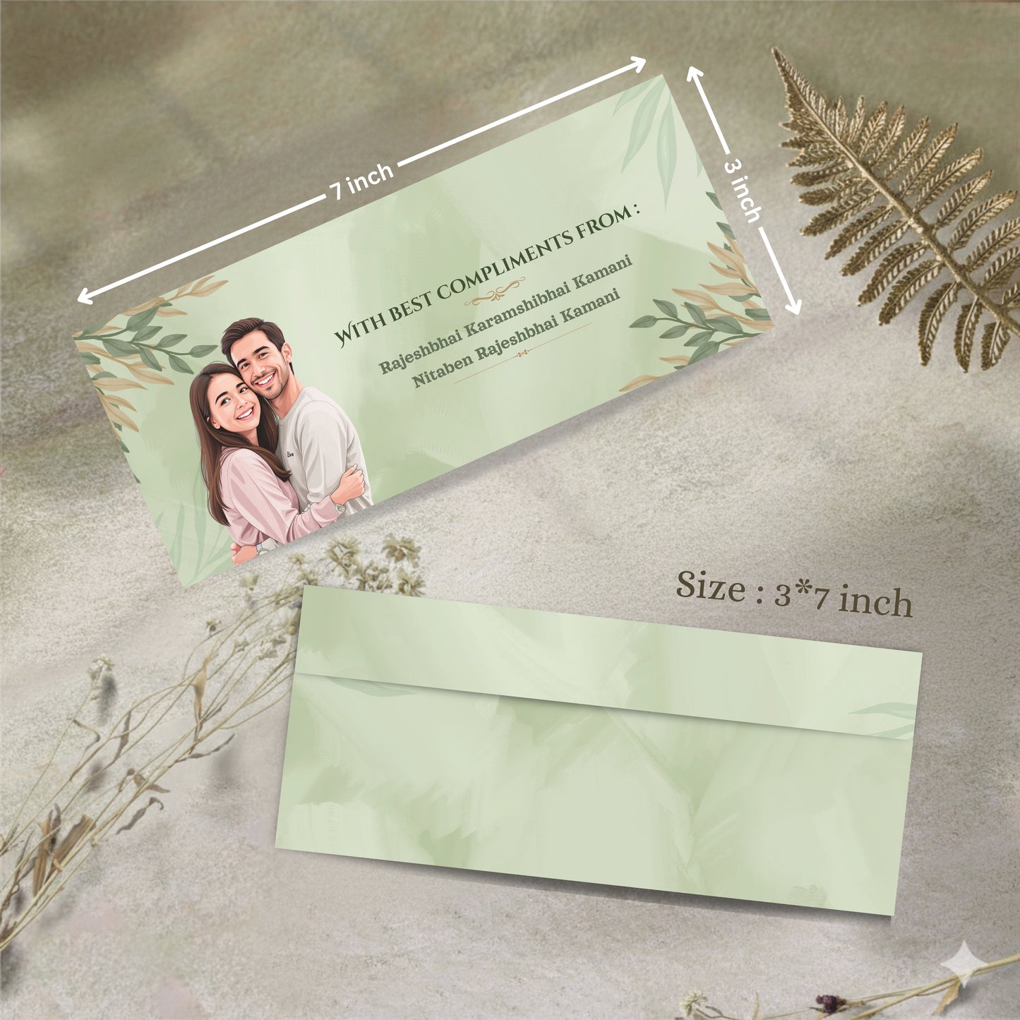 Personalized Customized Floral & Elegant Theme Designer Shagun Cover