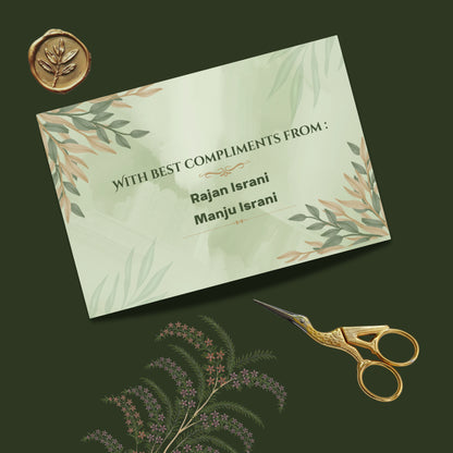 Personalized Customized Simple & Elegant Theme Designer Pocket Shagun Cover