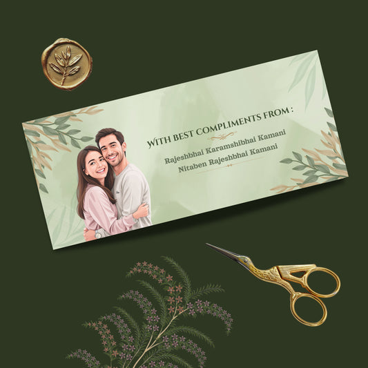Personalized Customized Floral & Elegant Theme Designer Shagun Cover