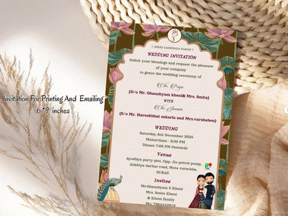 Royal Elegant Theme Baby Shower Card Invitation Design | Luxury Invite