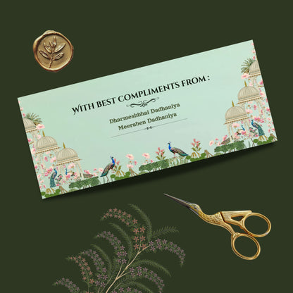 Elegant Floral Shagun Cover – Luxury Wedding Money Envelope for Shadi & Festive Gifting