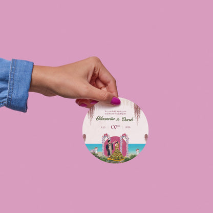 Personalised Floral Wedding Stickers for Return Gifts | Elegant Custom Labels