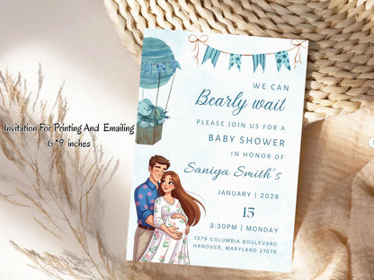 Elegant Invitation Template | Luxury Modern Editable Invite | Instant Download Printable Card